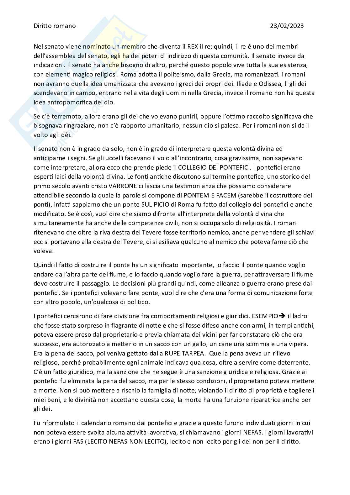 Riassunto esame Diritto Romano, Prof. Frunzio Marina, libro consigliato Per una storia della scienza giuridica europea, Carlo Cannata Pag. 2