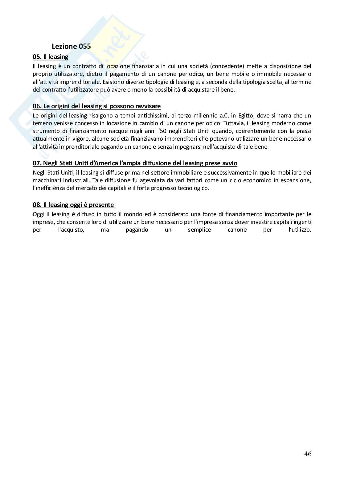 Risposte aperte paniere Diritto bancario  Pag. 46