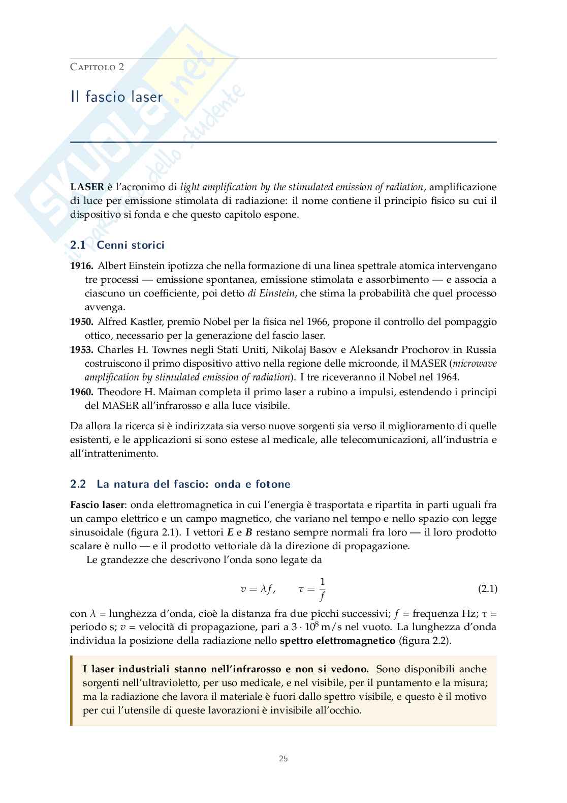 Appunti Tecnologie innovative di lavorazione Pag. 26