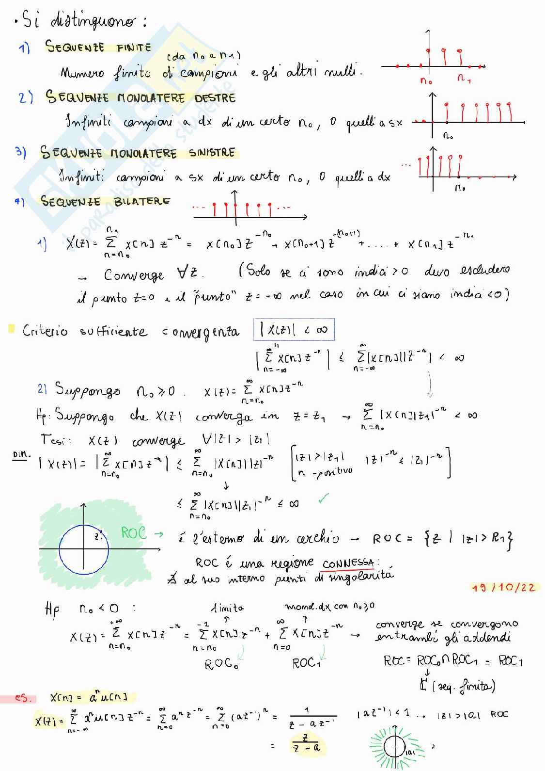 Appunti Fondamenti di elaborazione numerica dei segnali  Pag. 16