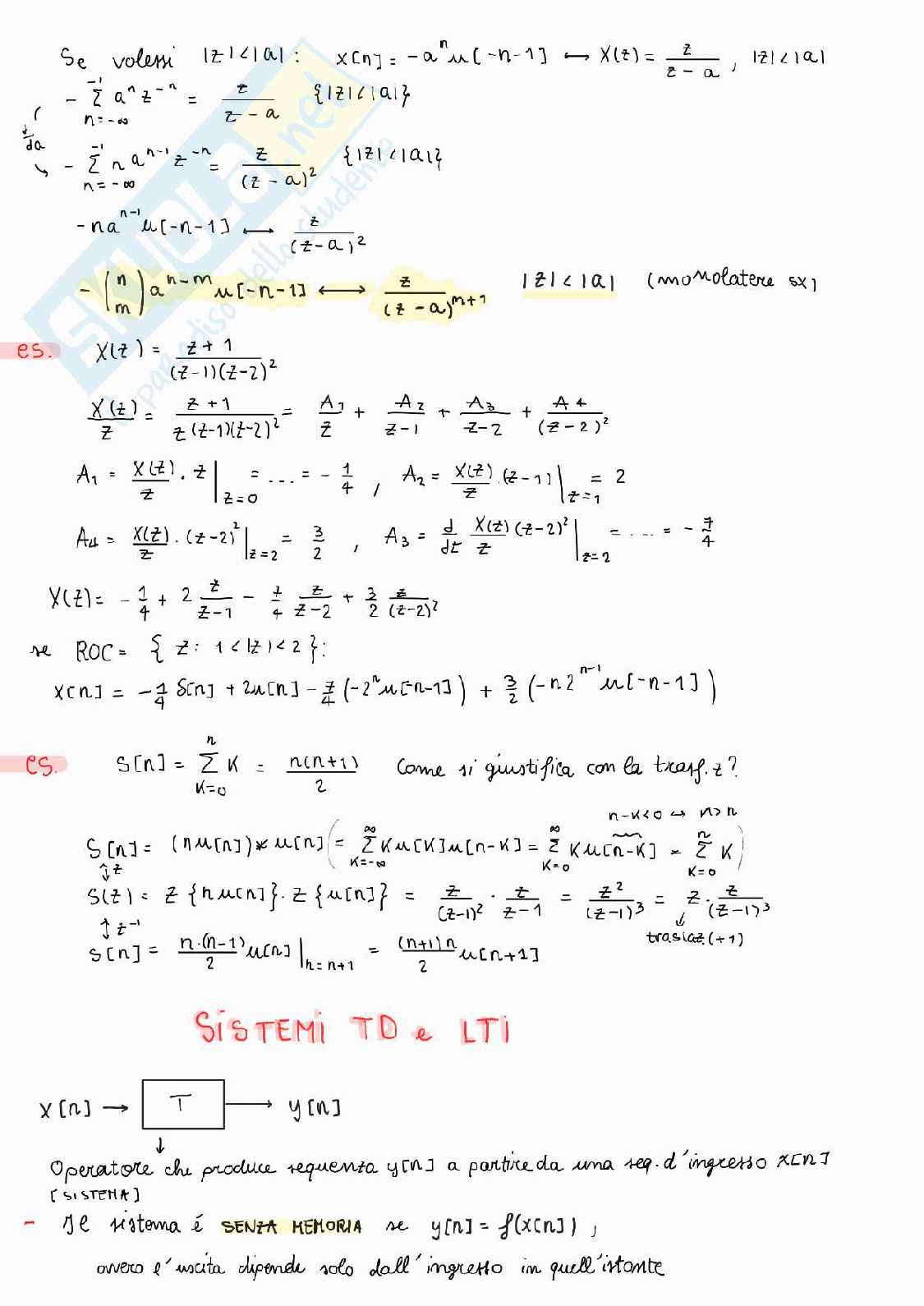 Appunti Fondamenti di elaborazione numerica dei segnali  Pag. 21