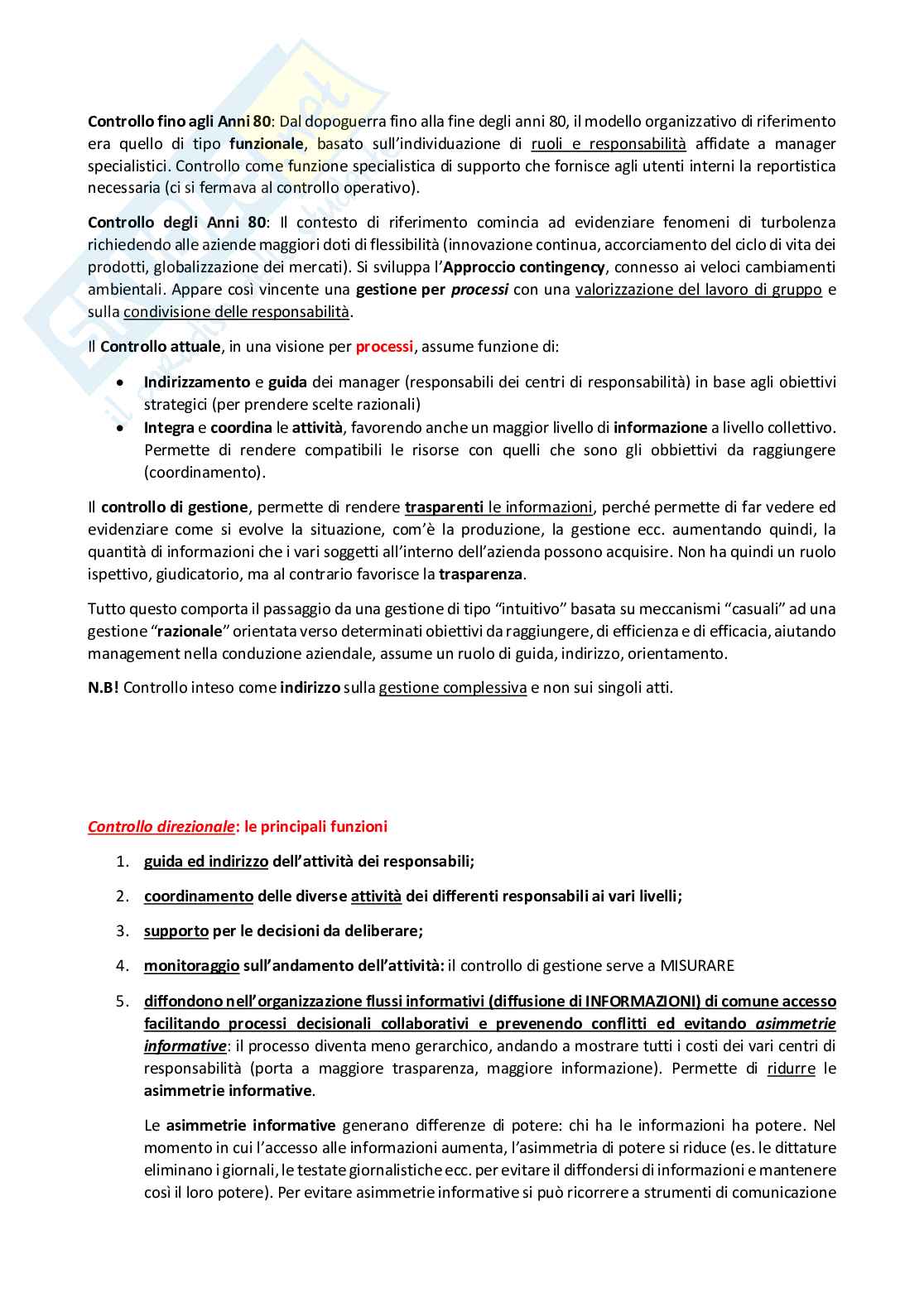 Programmazione e controllo - Appunti completi con domande esame Pag. 41