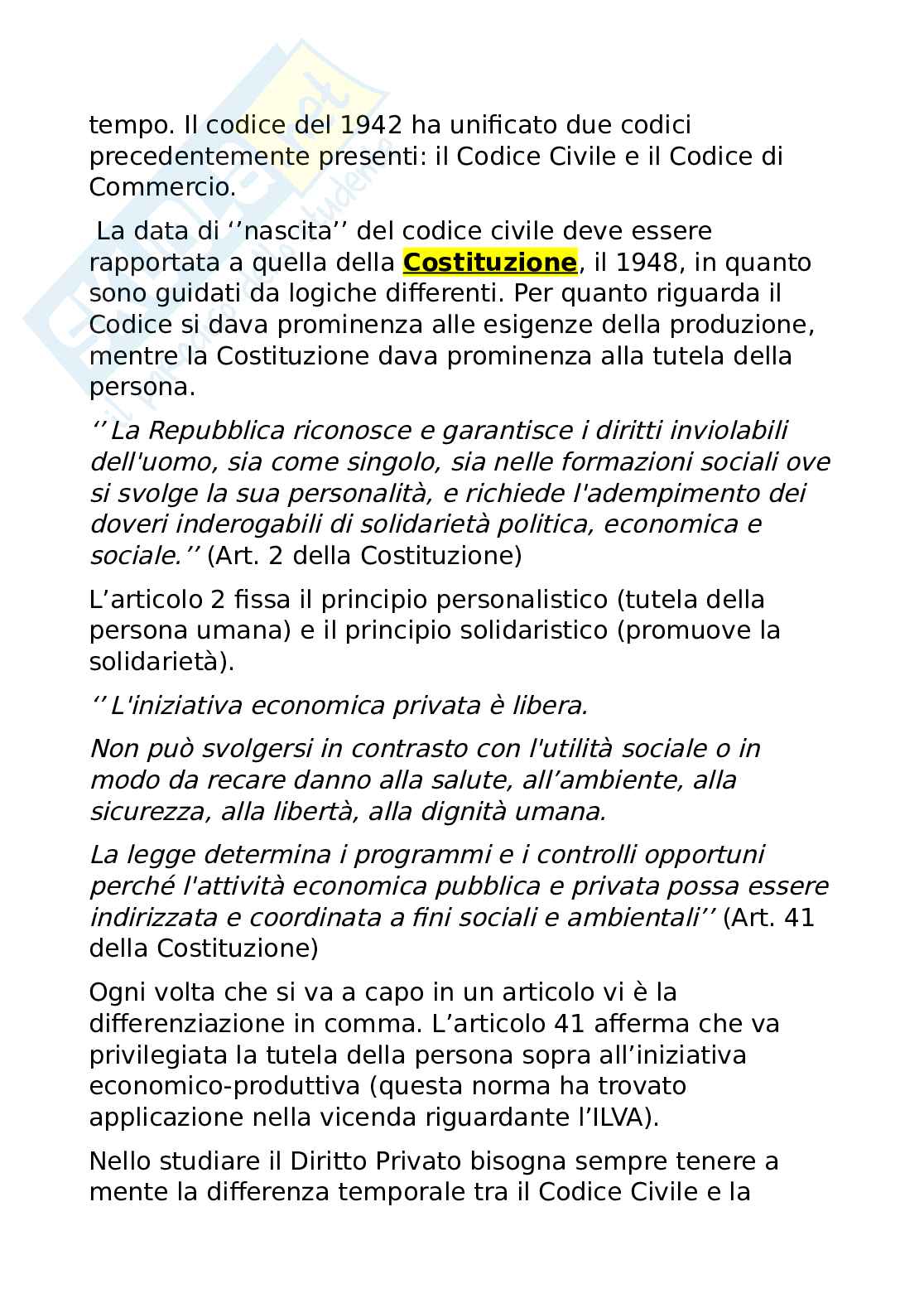 Appunti di Diritto privato, a.a.2025/2026 Pag. 2