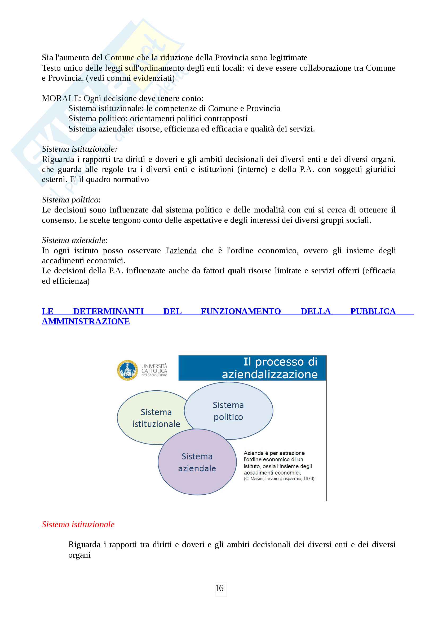 Management amministrazioni pubbliche Pag. 16