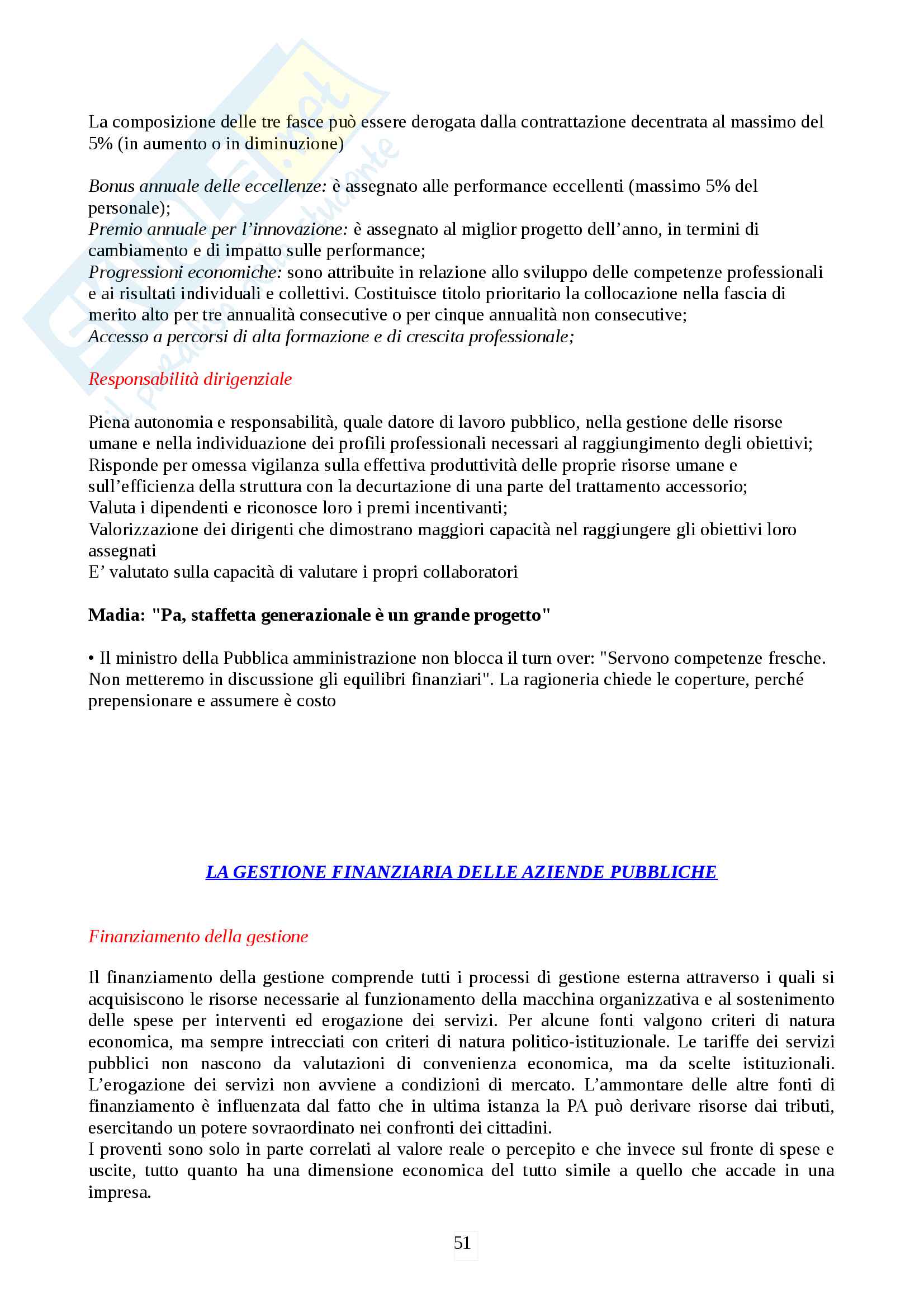 Management amministrazioni pubbliche Pag. 51