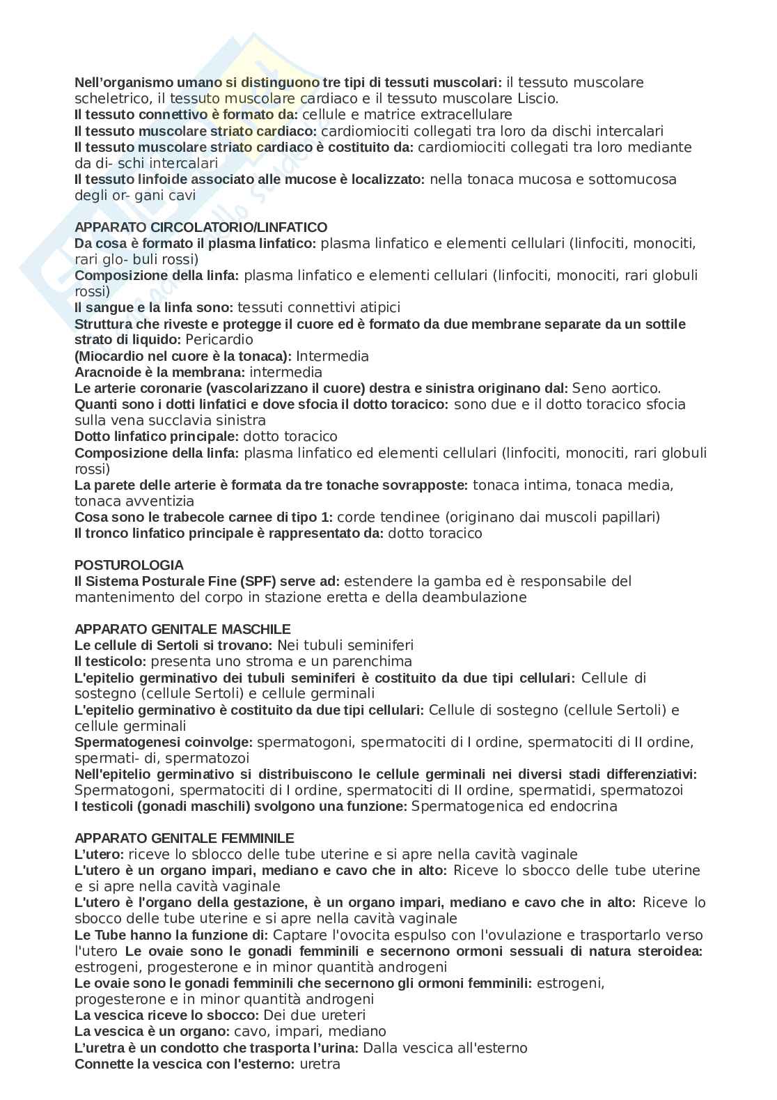 Paniere Antropologia e anatomia, aggiornato e completo. In ordine Pag. 46