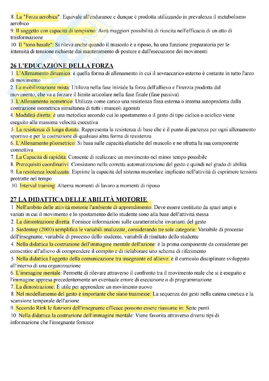 Paniere di Teorie, metodologie e didattiche dell'educazione motoria Pag. 11