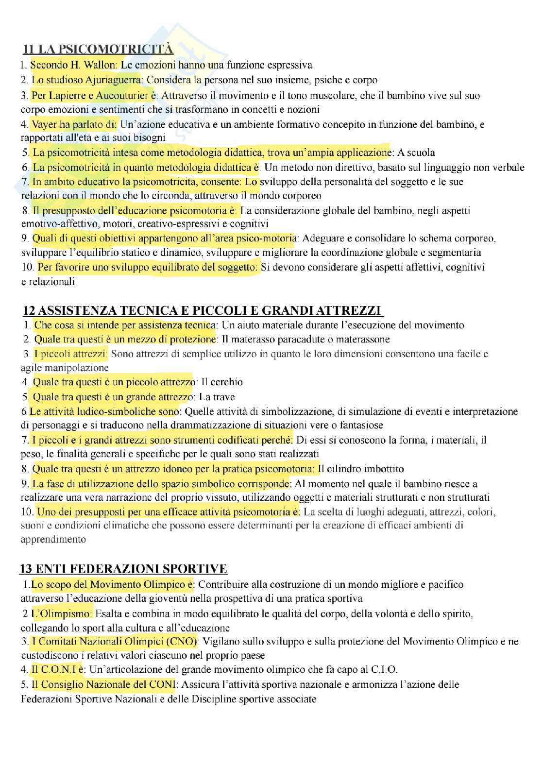 Paniere di Teorie, metodologie e didattiche dell'educazione motoria Pag. 6