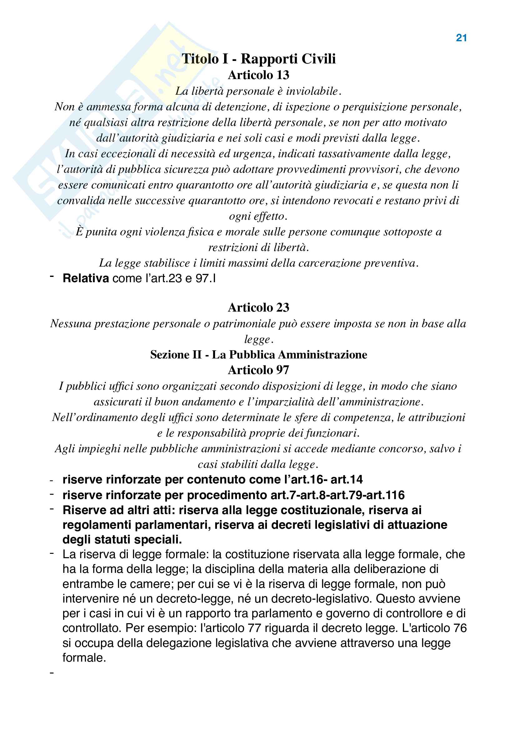 diritto costituzionale Pag. 21