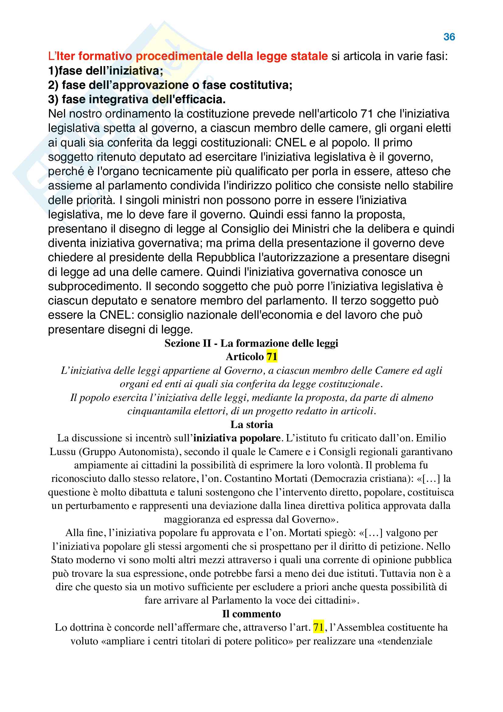 diritto costituzionale Pag. 36