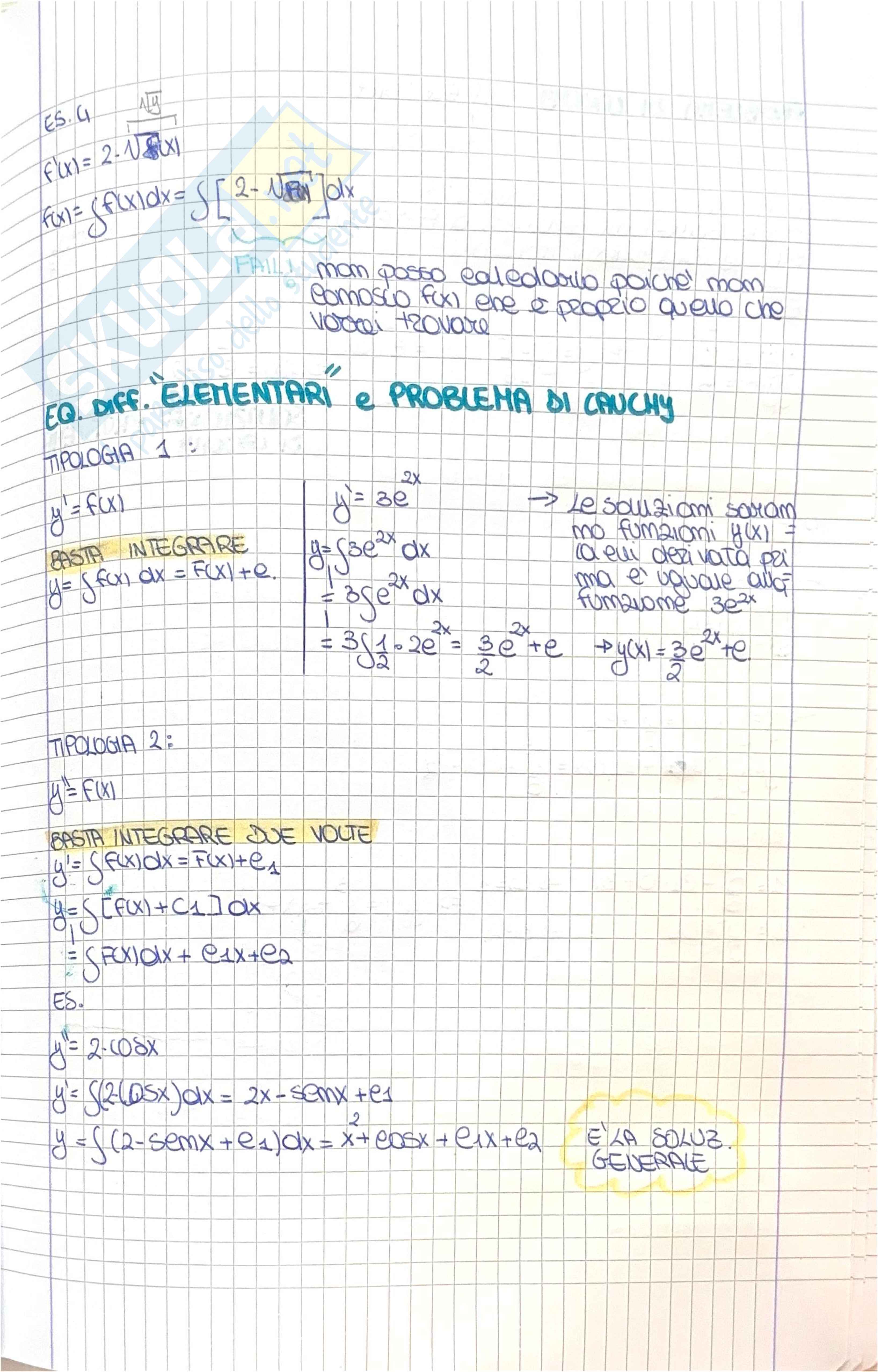 Equazioni differenziali  Pag. 2
