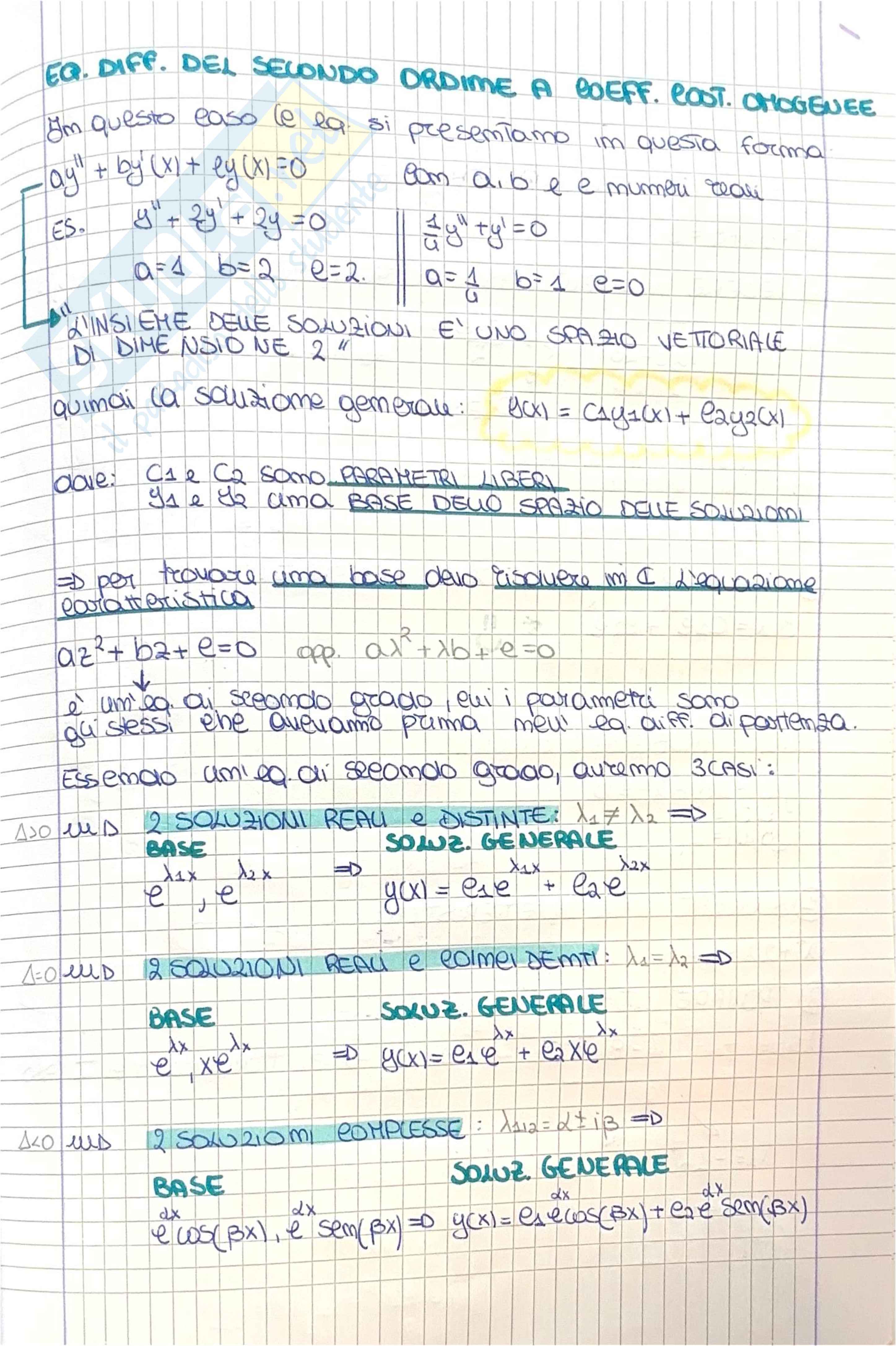 Equazioni differenziali  Pag. 6