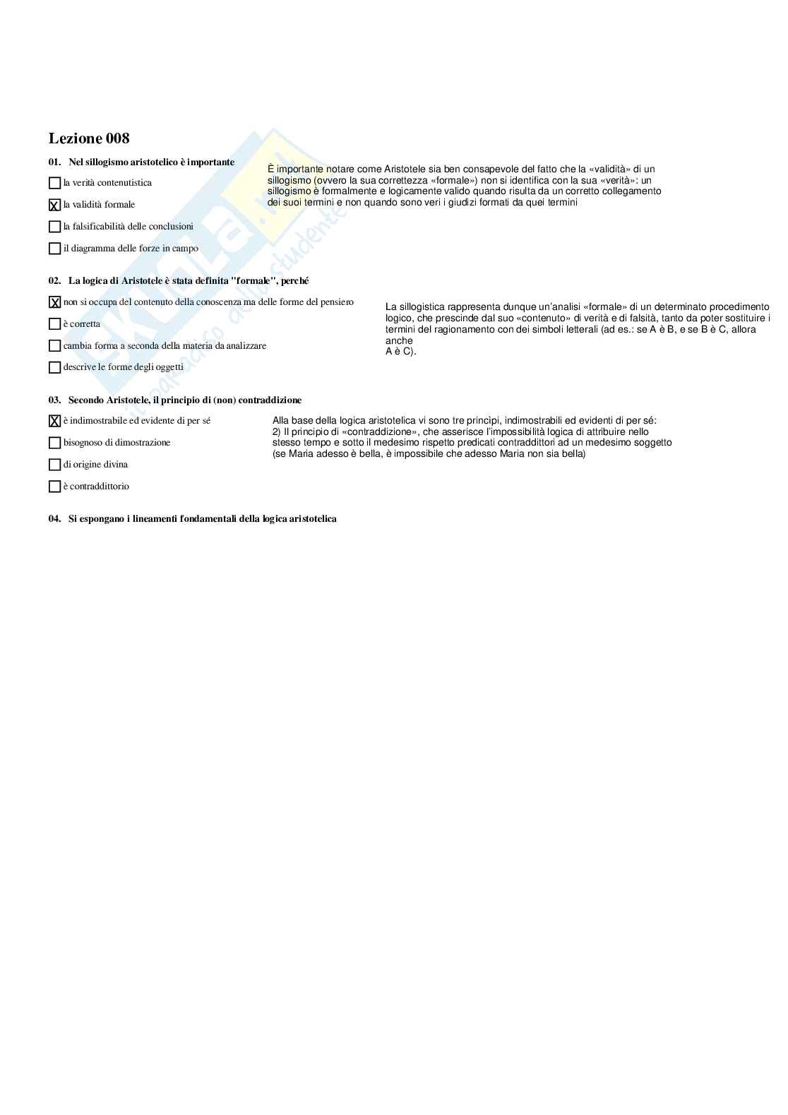 Paniere Storia della filosofia - Risposte multiple - aggiornato (2026) Pag. 11