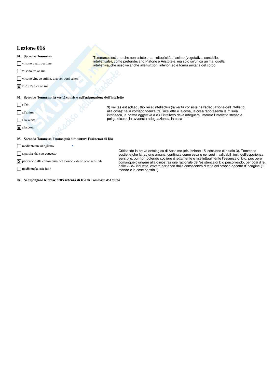 Paniere Storia della filosofia - Risposte multiple - aggiornato (2026) Pag. 21