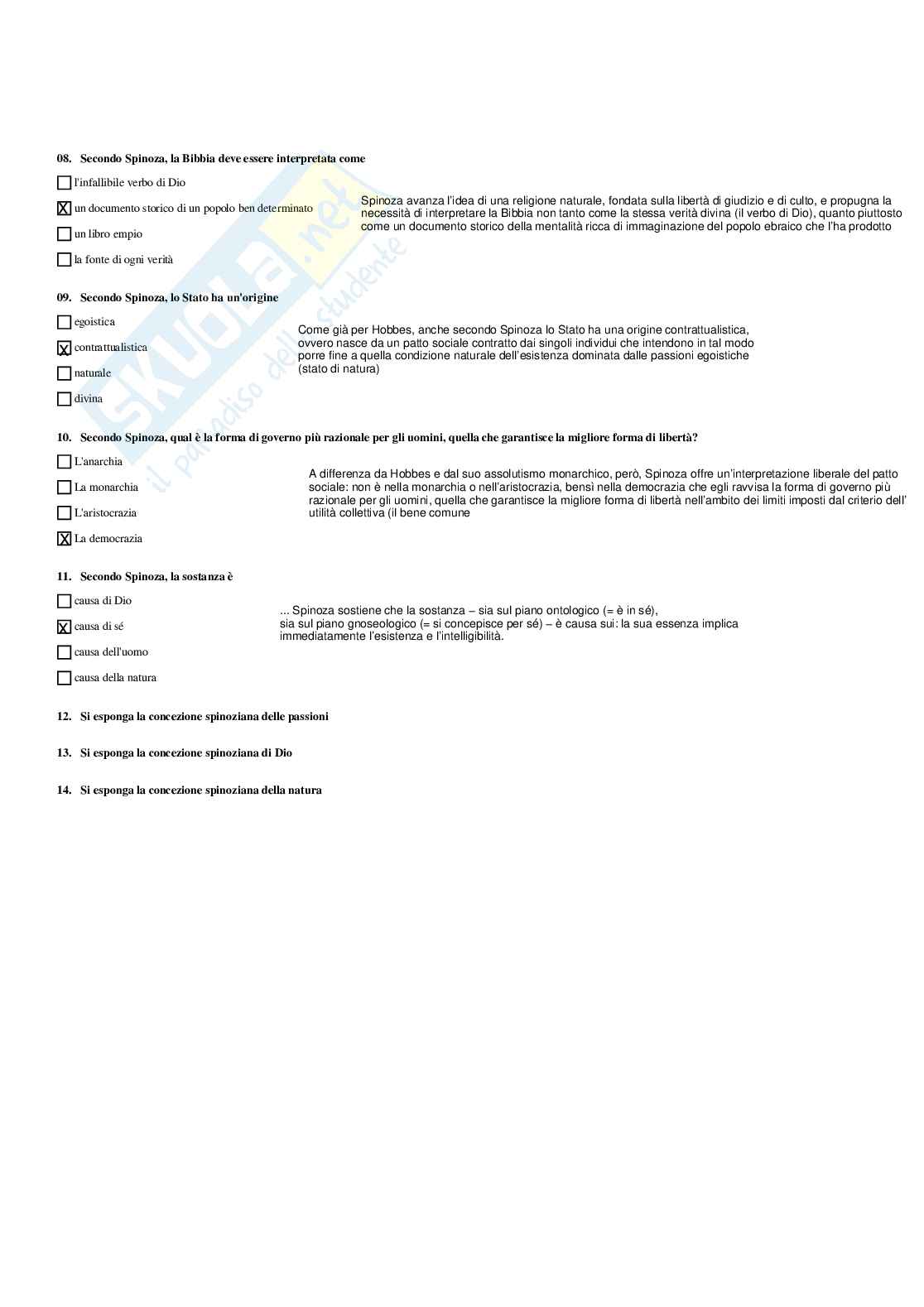 Paniere Storia della filosofia - Risposte multiple - aggiornato (2026) Pag. 46