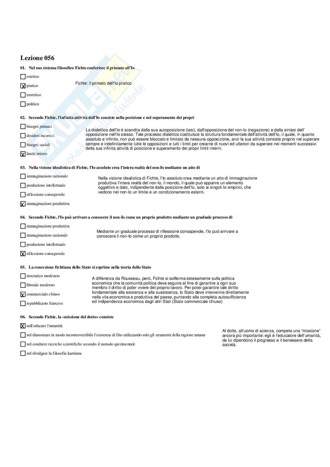 Paniere Storia della filosofia - Risposte multiple - aggiornato (2026) Pag. 71