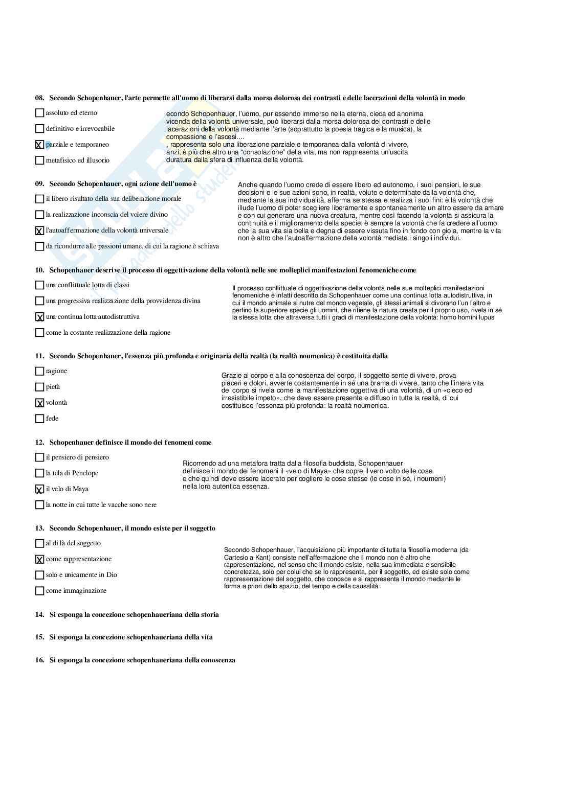 Paniere Storia della filosofia - Risposte multiple - aggiornato (2026) Pag. 81
