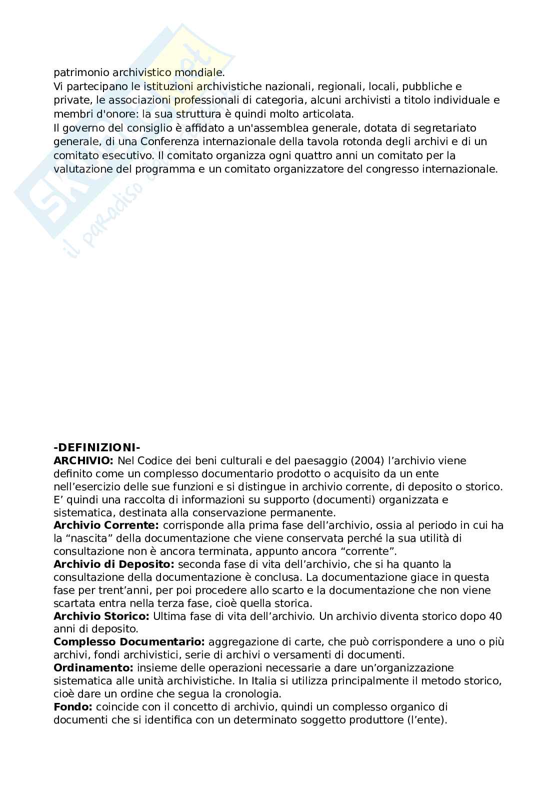 Storia dell'archivistica Pag. 6