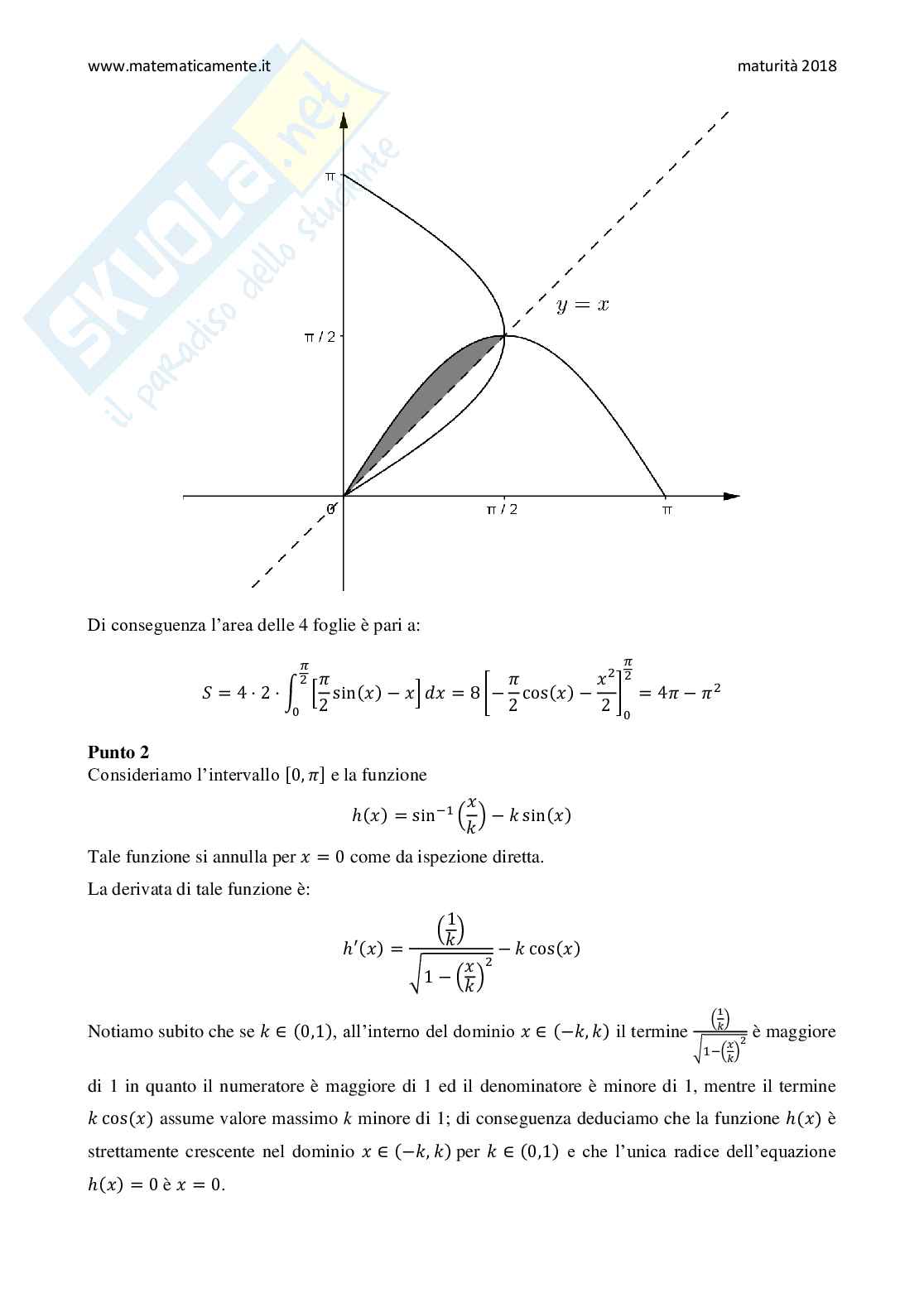 2018 Tema di matematica, sessione suppletiva (indirizzi: scientifico, scientifico opzione scienze applicate, scientifico a indirizzo sportivo) Pag. 6