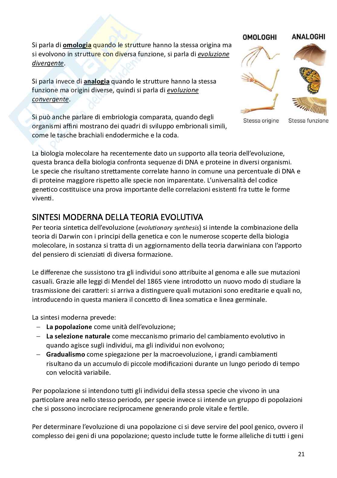 Biologia animale e zoologia Pag. 21