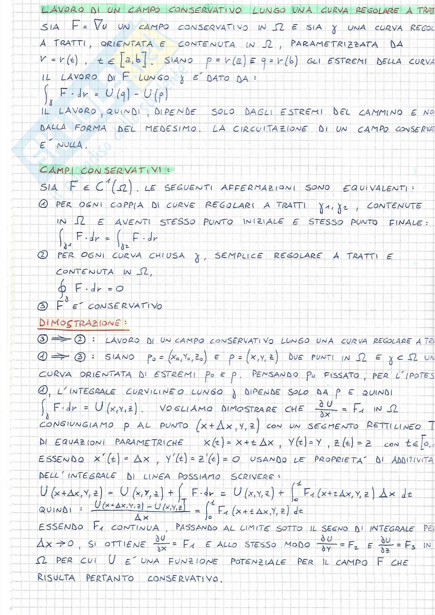 Analisi 2, Prof. Lucio Demeio, Teoremi e dimostrazioni Pag. 16