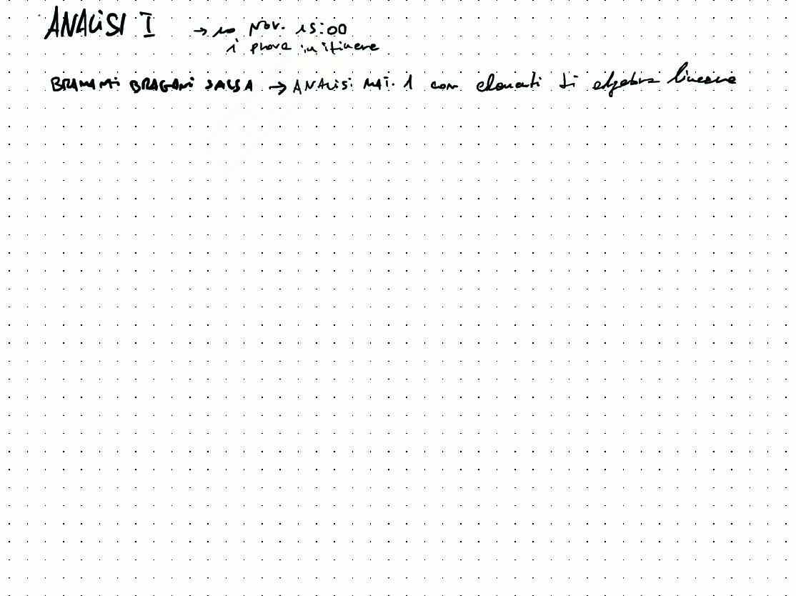 Teoria del corso di Analisi e geometria 1 Pag. 1