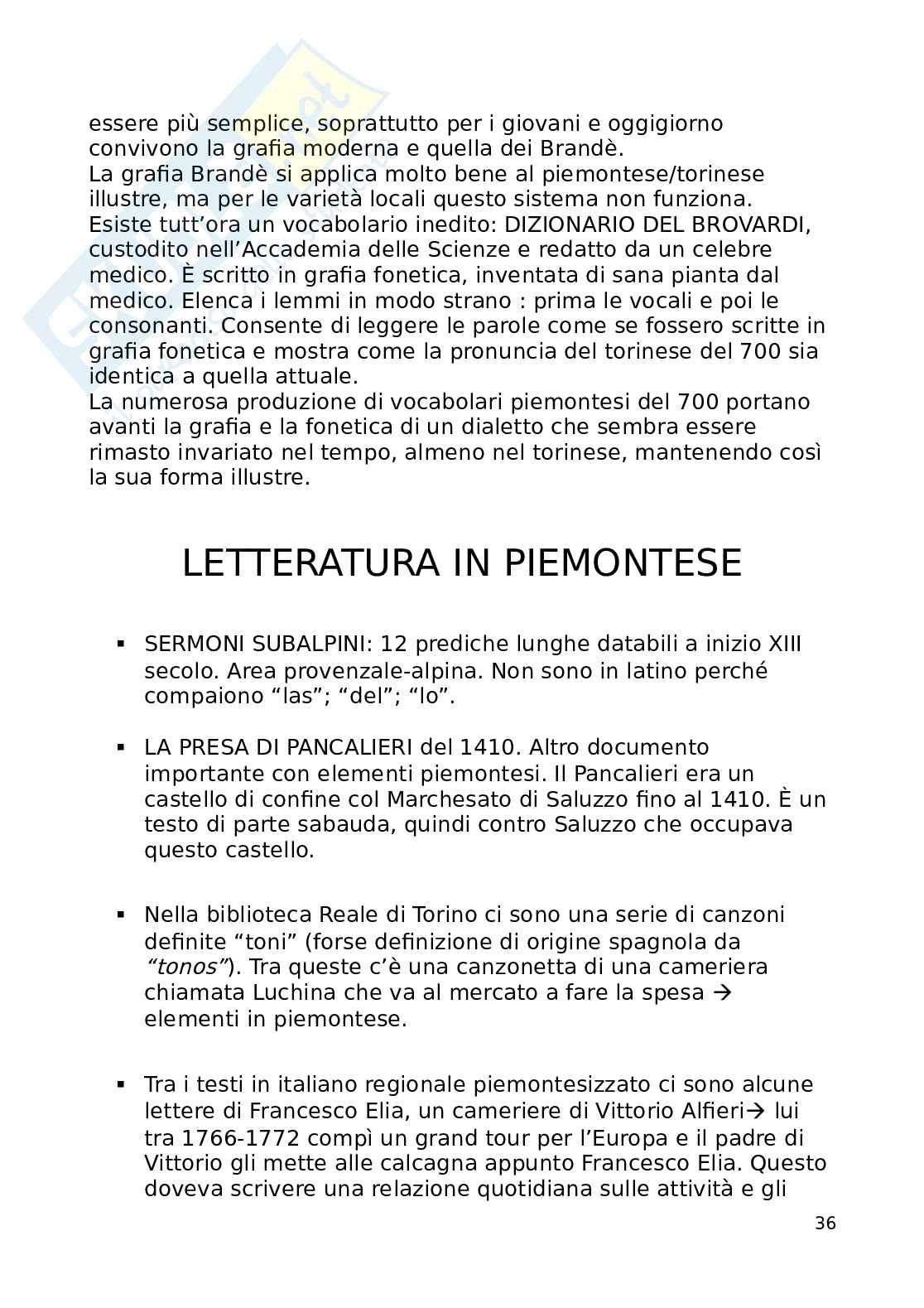 Linguistica italiana Pag. 36