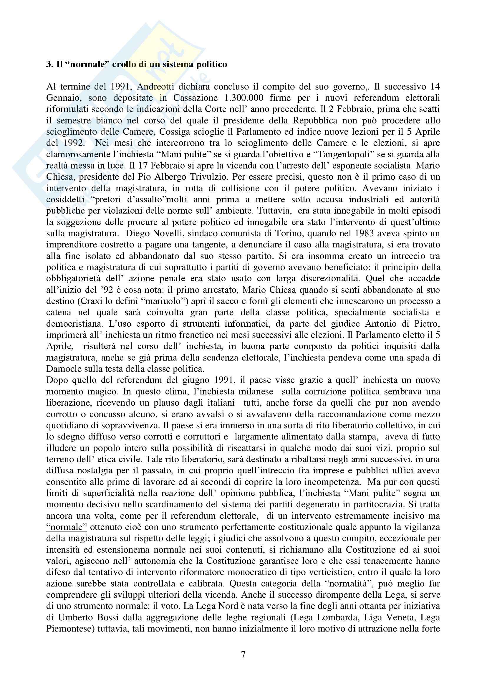 Riassunto esame Storia contemporanea, prof. Traniello, libro consigliato La repubblica dei partiti. Evoluzione e crisi di un sistema politico, Scoppola Pag. 66