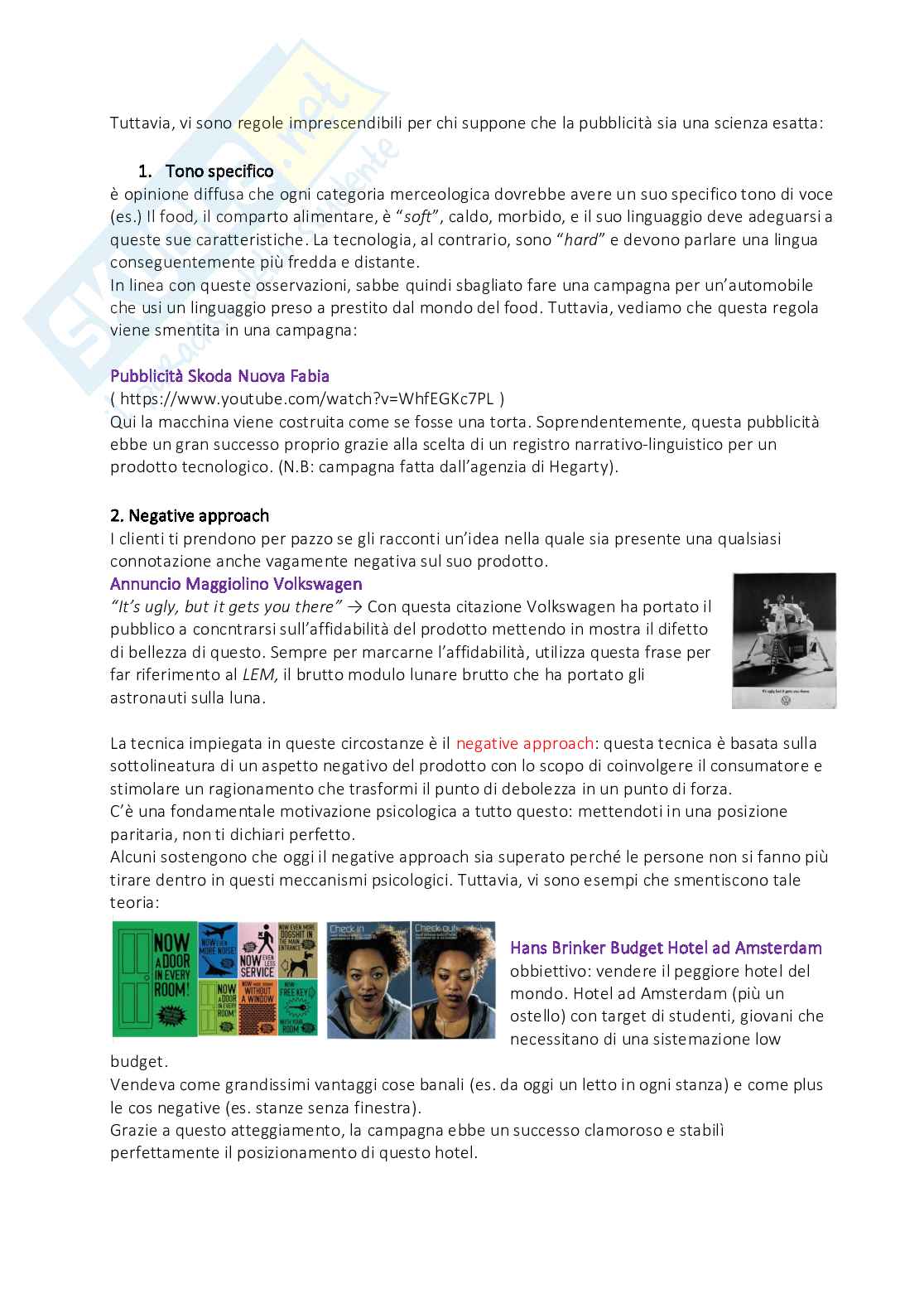 Appunti Linguaggi della pubblicità Pag. 6