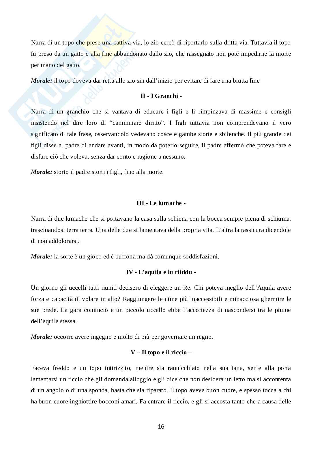 Favuli Morali di Giovanni Meli Pag. 16