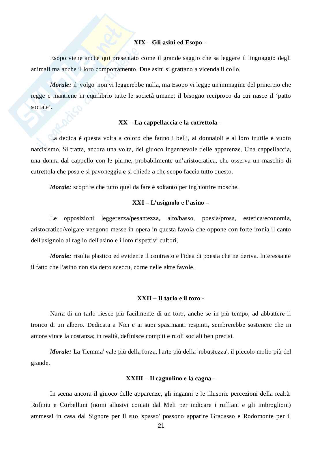 Favuli Morali di Giovanni Meli Pag. 21