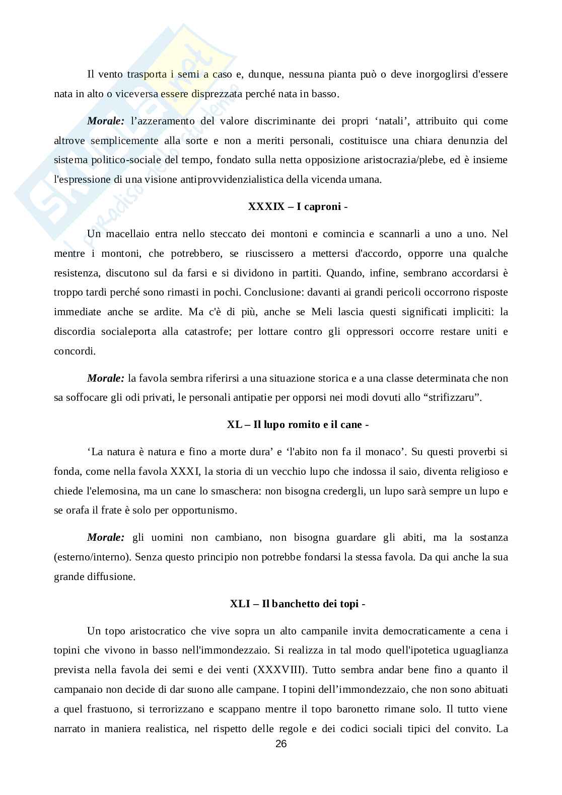 Favuli Morali di Giovanni Meli Pag. 26