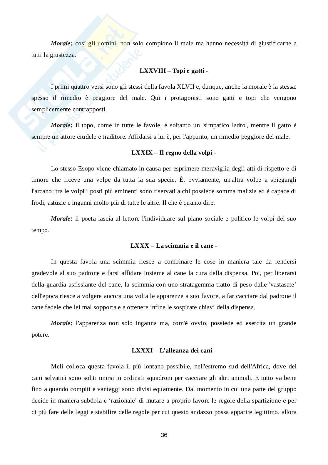 Favuli Morali di Giovanni Meli Pag. 36