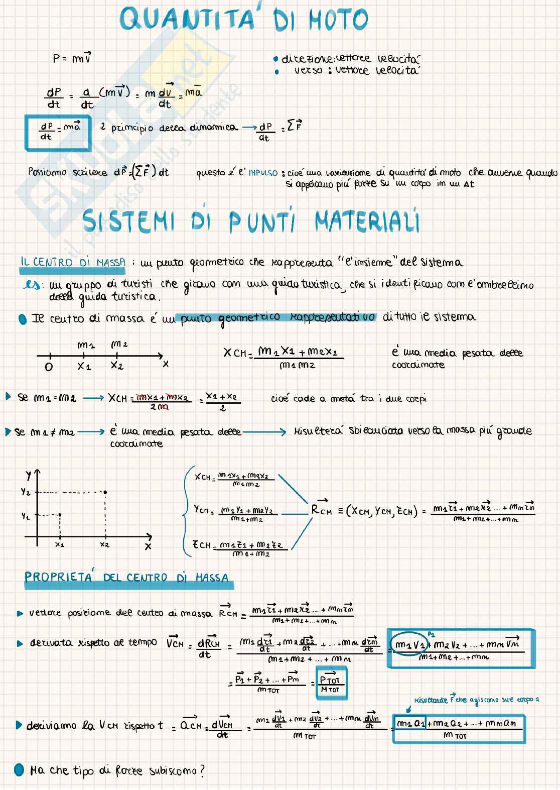 Fisica 1 - Appunti dagli urti al corpo rigido Pag. 1