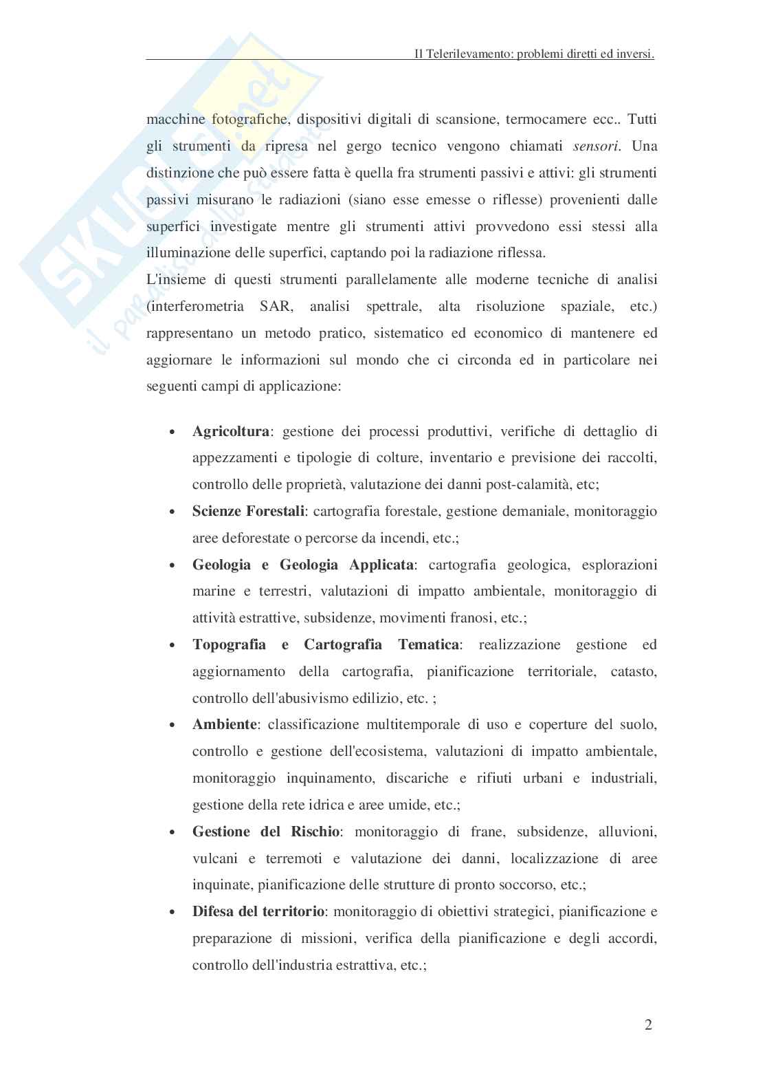 Inversione di parametri di superfici classiche e frattali da misure di campo diffuso Pag. 6