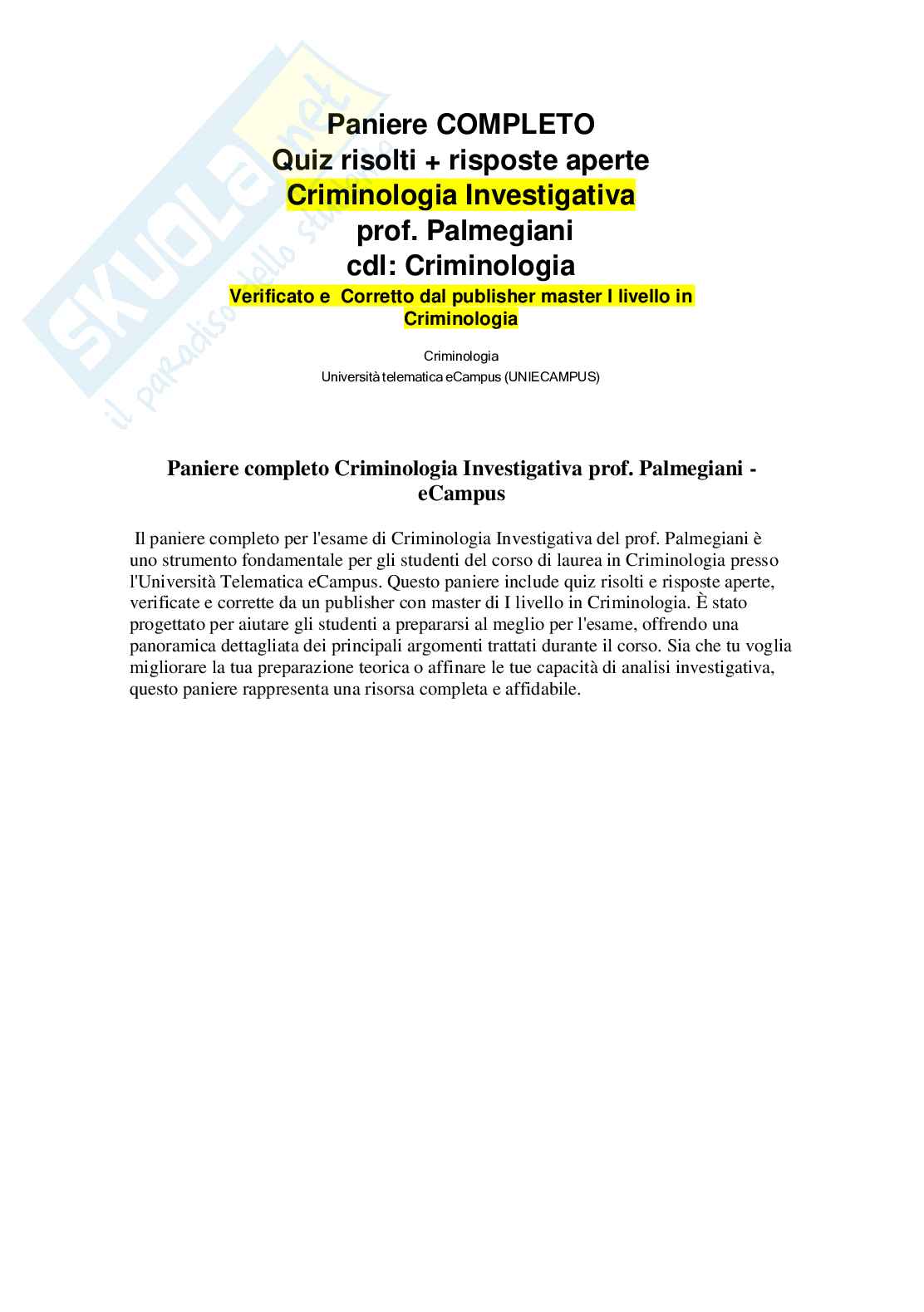 Criminologia investigativa Pag. 1