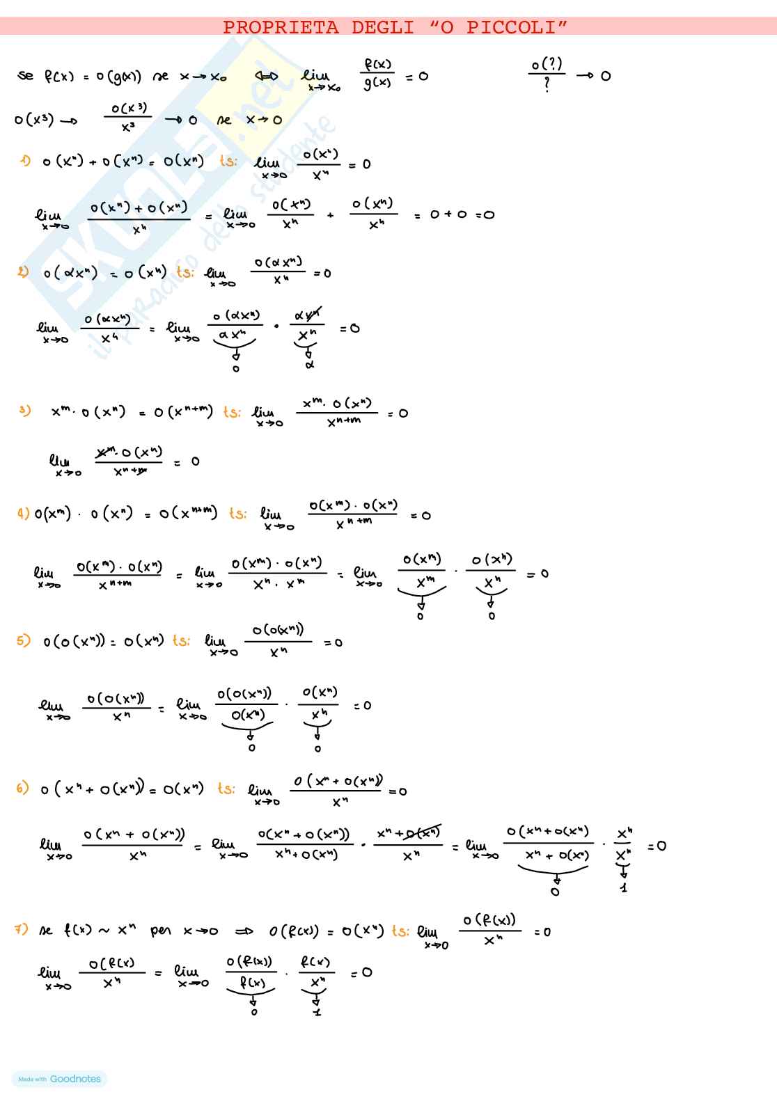 Appunti Analisi matematica 1 sui limiti Pag. 16