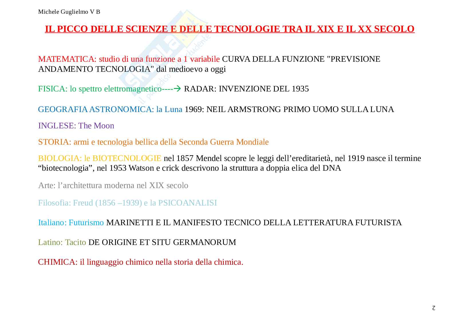Grandi cambiamenti tesina Pag. 2