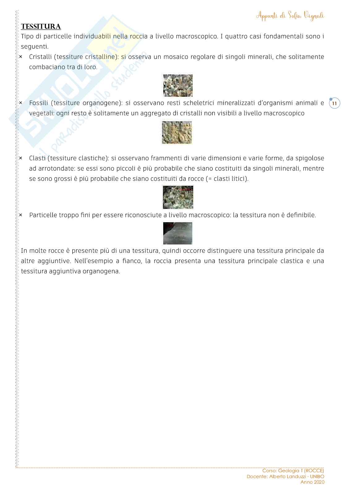 Geologia T - Rocce (Parte 1) Pag. 11