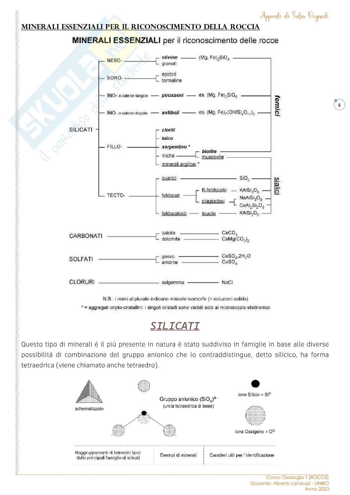 Geologia T - Rocce (Parte 1) Pag. 6