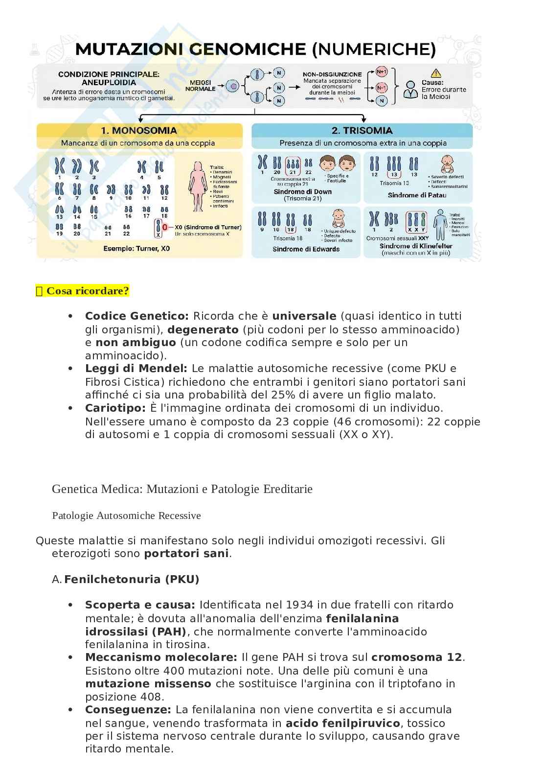 Biologia, chimica - Mutazioni Pag. 6
