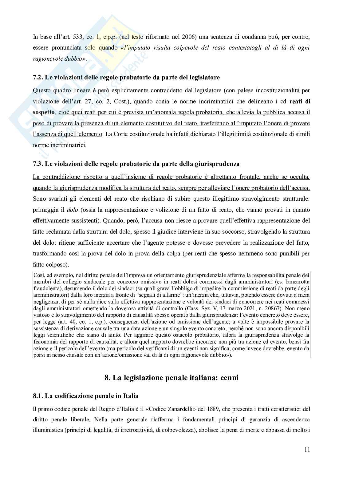 Riassunto esame Diritto penale, Prof. Gatta Gian Luigi, libro consigliato Manuale di diritto penale (13^ edizione, 2024), Marinucci, Dolcini, Gatta Pag. 11
