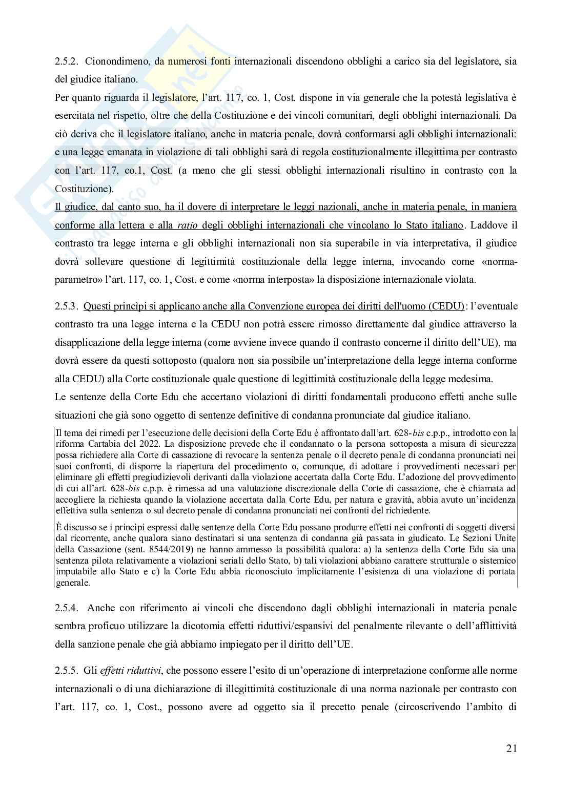 Riassunto esame Diritto penale, Prof. Gatta Gian Luigi, libro consigliato Manuale di diritto penale (13^ edizione, 2024), Marinucci, Dolcini, Gatta Pag. 21