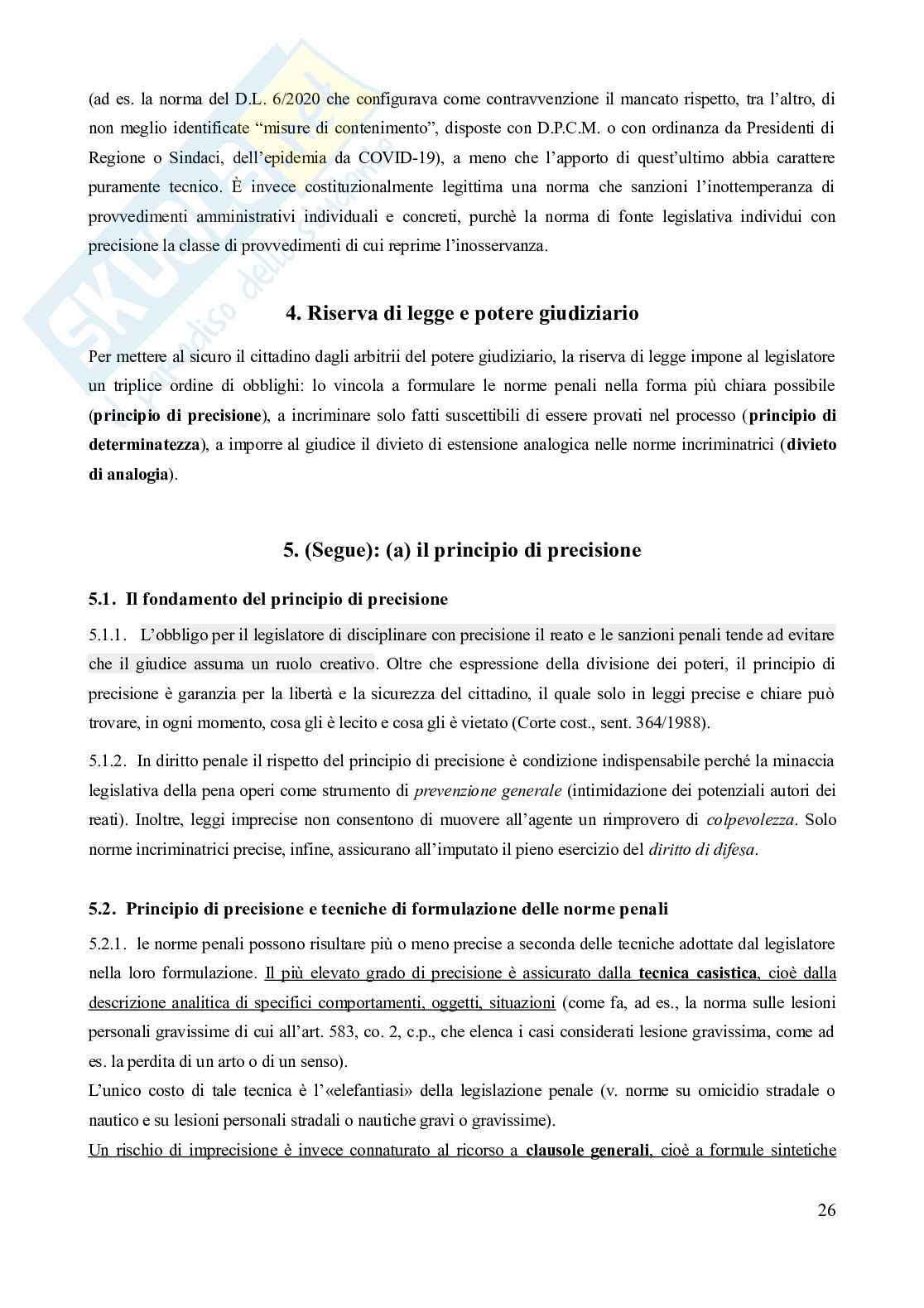 Riassunto esame Diritto penale, Prof. Gatta Gian Luigi, libro consigliato Manuale di diritto penale (13^ edizione, 2024), Marinucci, Dolcini, Gatta Pag. 26