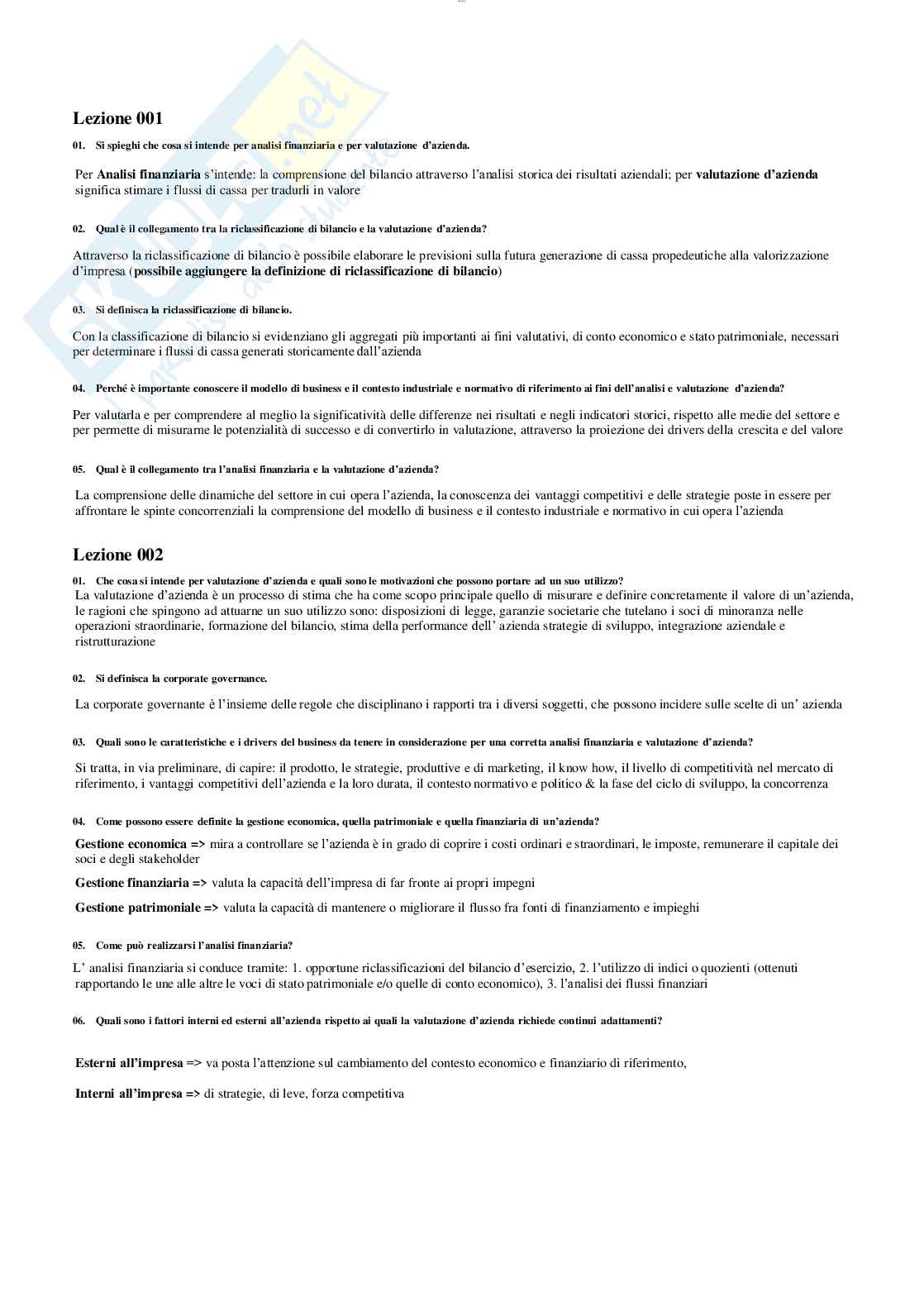 Analisi finanziaria  Pag. 2