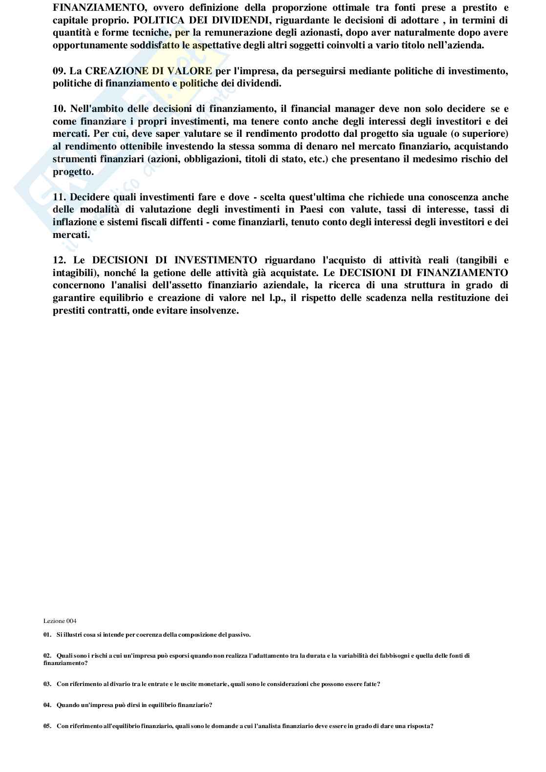 Analisi finanziaria  Pag. 26