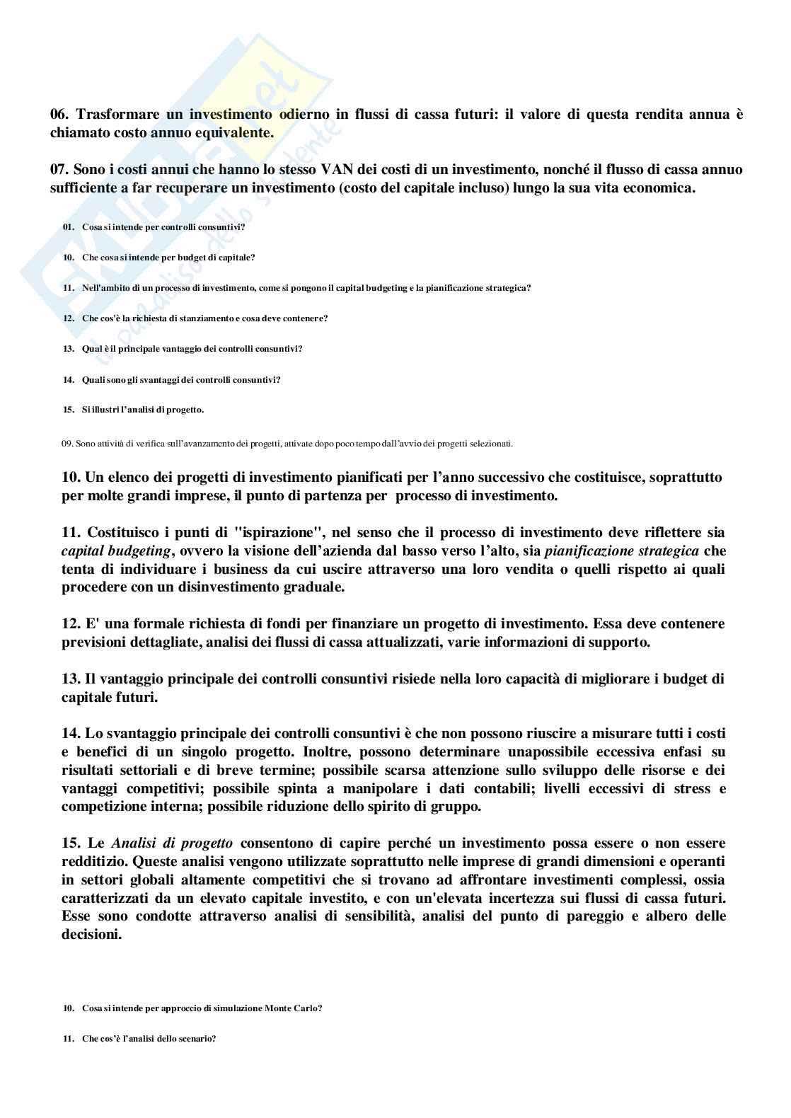 Analisi finanziaria  Pag. 51