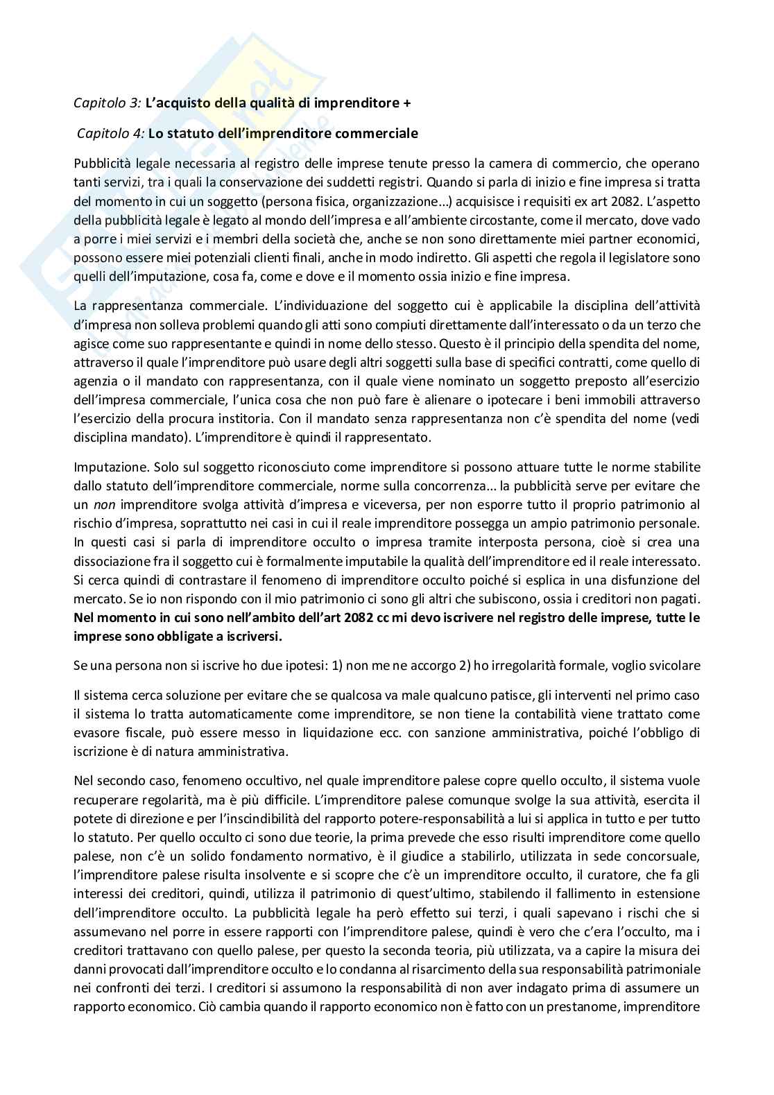 Riassunto esame Diritto commerciale, Prof. Gennari Francesco, libro consigliato Manuale di Diritto Commerciale , Campobasso  Pag. 6