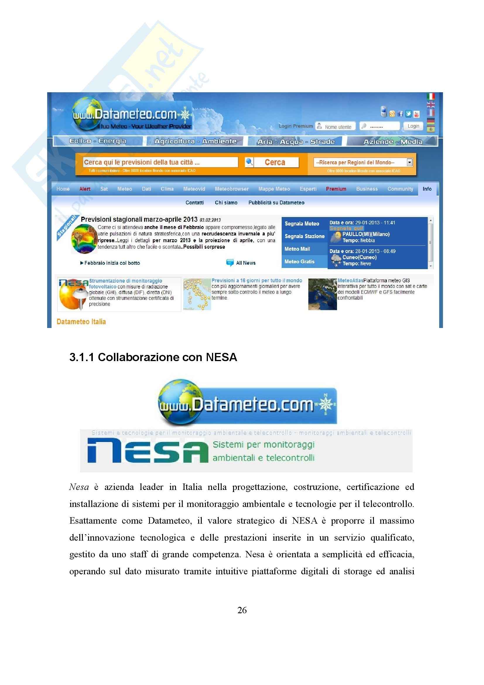 Tesi  Monitoraggio Meteo - Uno sguardo sul dispacciamento di energia da fonti rinnovabili in Italia Pag. 26