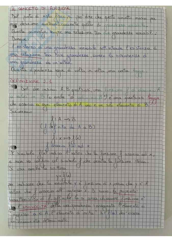 Appunti completi del corso di Analisi I Pag. 1